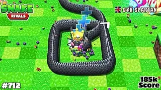 Snake Rivals | Jabber Wock Snake - SEASON 38 Snake - Gameplay - 185k Score | The BeastGaming840