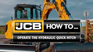 How to operate the hydraulic quick hitch on a 4-6T Excavator