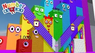 Ultimate Numberblocks Step Squad 🌈 1,000 VS 100,000 VS 1 BILLION Number Patterns