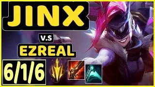SNEAKY (JINX) vs EZREAL - 6/1/6 KDA BOTTOM ADC CHALLENGER GAMEPLAY - NA