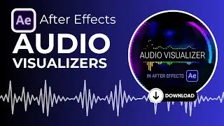After Effects Audio Visualization Pack | Waveform Audio Spectrum  | Music visualizer template