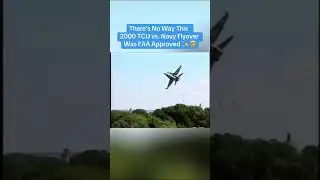 Navy Pilot Does Super Close Flyover Before 2000 TCU-Navy Football Game