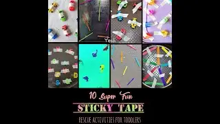 DIY | 10 Super Fun STICKY TAPE RESCUE Activities For Toddlers | ONLY 3 things are needed!!!