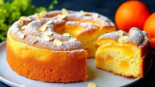 🍊Итальянский апельсиновый торт всего из 4 ингредиентов. Просто, быстро и вкусно!!!