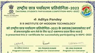 National Students Paryavaran Competition (NSPC) Quiz Answer.. Online Certification course..