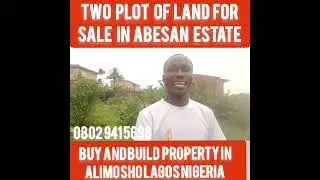 land for sale in mainland land of lagos Alimosho abesan housing Estate, buy and build property.