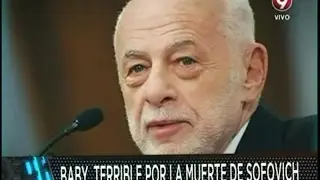 Baby, terrible por la muerte de Sofovich