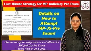 MPJS PRE EXAM HOW TO PREPARE | LAST MOMENT STRATEGY | HOW TO ATTEND PRE EXAM PAPER | SULC