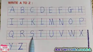 Write a to z ✍️ & missing letters abcd| Alphabet Handwriting Practice |ABCD Capital Letters for Kids