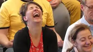 Laughter yoga conference in France