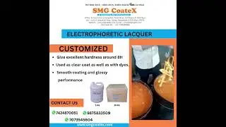 Electrophoretic lacquer for your product #lacquer#electrophoreticlacquer