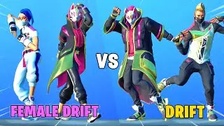 CATALYST vs DRIFT in Fortnite Dance Battle (Male vs. Female Drift)