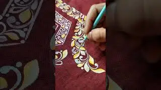 #shorts #art #artwork #kolka #alpona  #handpainted #reels #artistsoninstagram #kurta #art #ytshorts
