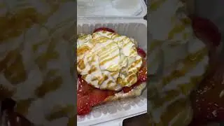 Strawberry Waffles with Ice Cream #shorts #waffles #icecream #dessert #sweet #strawberry #tiktok
