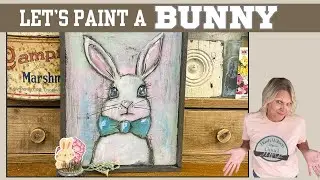 How to Paint a Cute Bunny for Spring | Easy Painting Tutorial