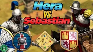 Goths vs Spanish | 1v1 Arabia | vs Sebastian | AoE2