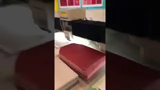 2 heads template CNC punching\perforation machine for automotive interiors