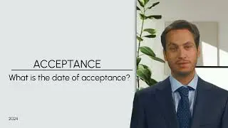 What is the Date of Acceptance in a Real Estate Contract?