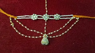 राधा रानी बोरला और माथा पट्टी || How to make matha Patti or borla for Radha Rani ||