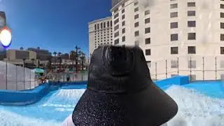 X4 Insta360 Las Vegas Surf Planet Hollywood Resort FlowRider Water Attraction Ride 8k 2024
