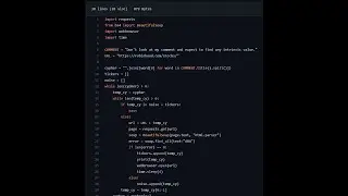 Python script that finds stock tickers from gibberish in the comments on r/wallstreetbets