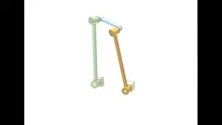 Space 4-bar mechanism 10 (Bennett)