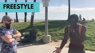 Business Aaron Meets Venice Beach Freestyle Rapper