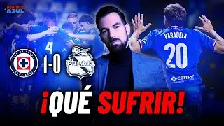 Cruz Azul derrota al Puebla apenas 1-0 a pesar de tener un hombre más casi todo el juego