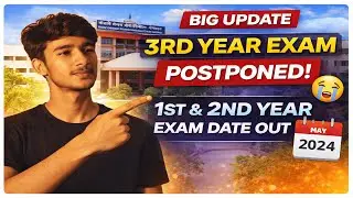 RGPV Exam Update 2026 🚨 3rd Year Postponed | 1st year & 2nd year exam update😯 l#rgpvupdate 