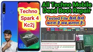 Tecno Spark 4 (KC2 & KC2j) Dead Boot Repair || All Techno Emmc health Repair easy jteg box