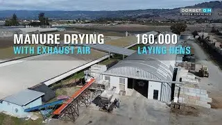 Drying and pelleting on a laying hen farm