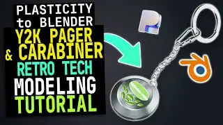 Plasticity Tutorial #34 | Modeling a Y2K Pager with Keychain