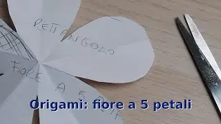 Origami: fiore cinque petali