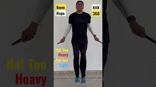 Jump Rope Workout Elite SRS 6 mm heavy rope #shorts Double Unders