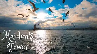 Relaxing Seascape at Maiden's Tower/Kız Kulesi, &Uuml;sk&uuml;dar | Istanbul 4K