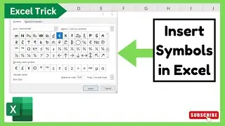 How to insert symbols in Excel | Insert Symbol in Excel | Urdu / Hindi