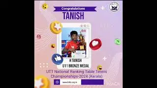 UTT National Ranking Table Tennis Championship On 5-12 December 2024 #tabletennis #ttfi #sports