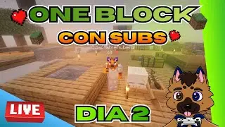 Jugando MINECRAFT ONEBLOCK CON SUBS D&Iacute;A 2 Derrotando El ENDER DRAGON!!!