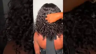 Admiring the curls - YUMMY EXTENSIONS Raw Cambodian Curly WAVE