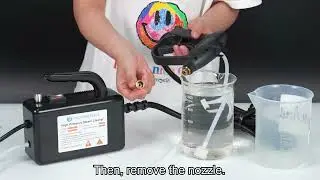 Operation steps for descaling a steam cleaner