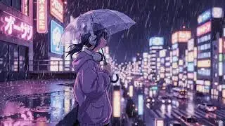 🌙 Late Night Study Music | 🎧 Lofi Hip Hop for Focus, Sleep & Calm | Rain Stream | The Japanese Town