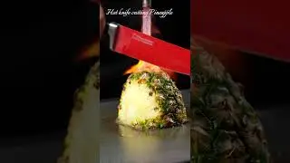 Satisfying ASMR Videos. Hot knife cutting Pineaaple #asmr #satisfying