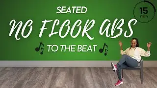 15 Minute Seated Core Workout to the Beat | Chair Abs, No Floor