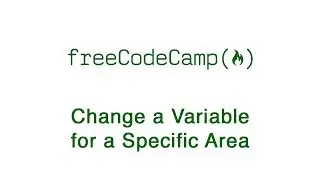 Basic CSS - Change a variable for a specific area - freeCodeCamp