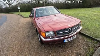 1989 MERCEDES 420 SEC W126 AUTO