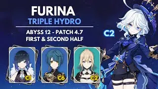 Furina Triple Hydro Team | Abyss 12 - Patch 4.7