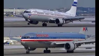 (HD) 30 Minutes Plane Spotting - West Flow - Watching Airplanes Chicago O'Hare International Airport