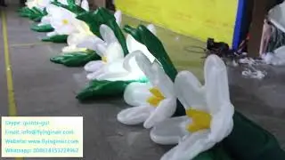 Inflatable flower chain