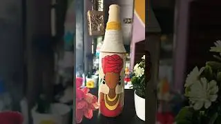 Reuse old bottle | DIY Bottle Art #diy #shorts #trending #5minutecrafts #bestoutofwaste #bottleart