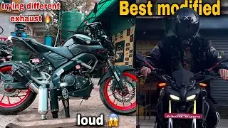 Trying Different Exhaust on Best Modified MT 15 Bs6 | Akrapovic | Night ride@NeshangShrestha
